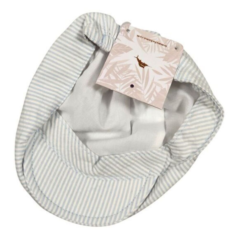 New Tommy Bahama Kids Seersucker Beret Hat Toddlers